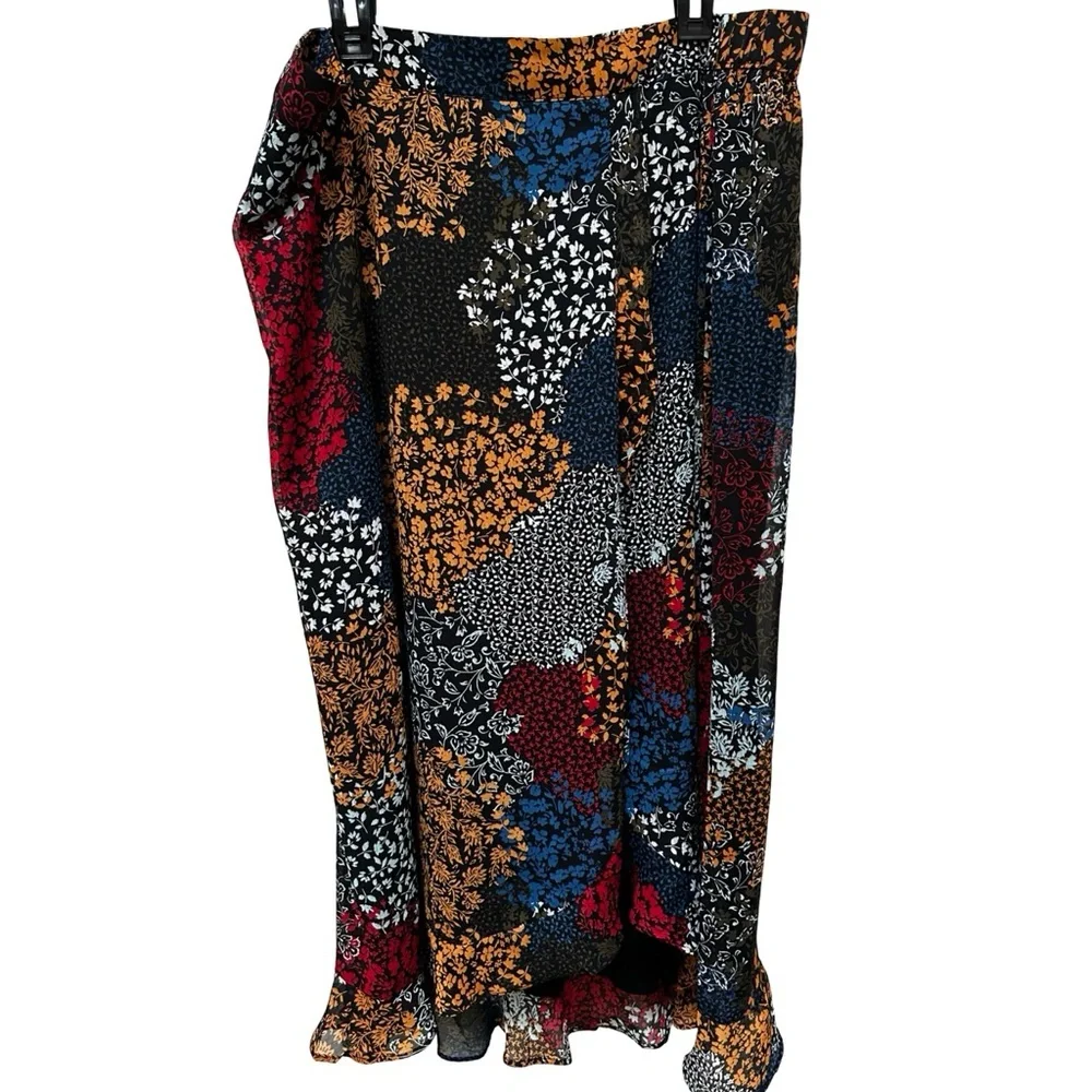 Maurices Patchwork Maxi Skirt - Boho Floral Multicolour XXL - Picture 6 of 16
